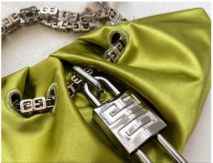 Dam Handväska Rüsch Detaljer Siden Elegant Mjuk-5