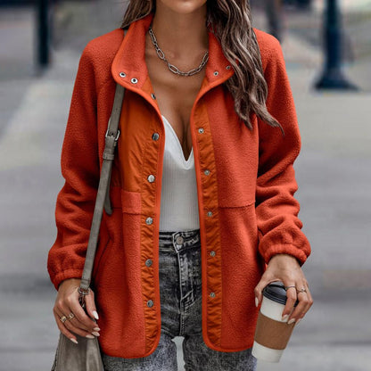 Variant image for Lång Vinterjacka Dam Casual Polyester Avslappnad-7