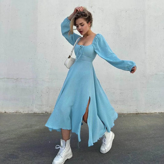 Kostym Set Dam Med Långa Ärmar Och Slits I Högkvalitativ Polyester-1