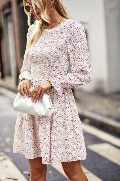 Dam Fritidsklänning Utställd 100% Bomull-3