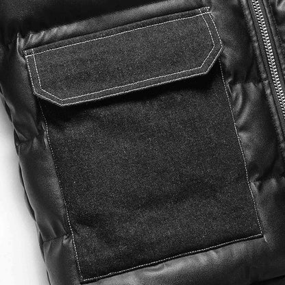 Dam Lång Pufferjacka Tidlös Design Högkvalitativ Polyester-3