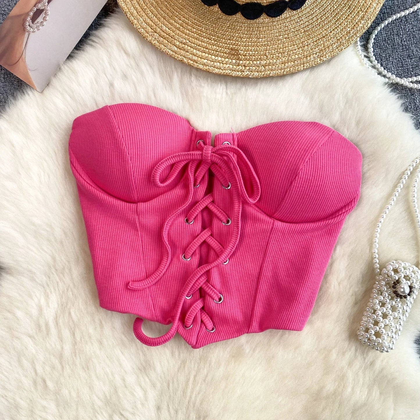 Variant image for Dam Bustier Enfärgad Polyester Klubbplagg-14