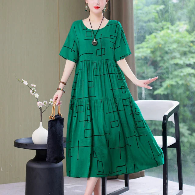 Variant image for Kvinnors Klänning Luftig Design 100% Bomull-41