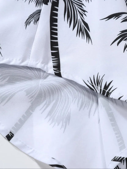 Tvådelat Set Dam Kjol Palmenprint Polyester-4