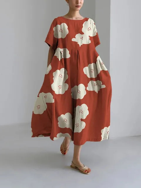 Kvinnors Klänning Avslappnad Passform Andningsbar Polyester-5