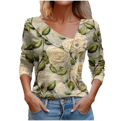 Variant image for Vit Dam Blus Lätt Luftig Polyester Avslappnad Passform-62