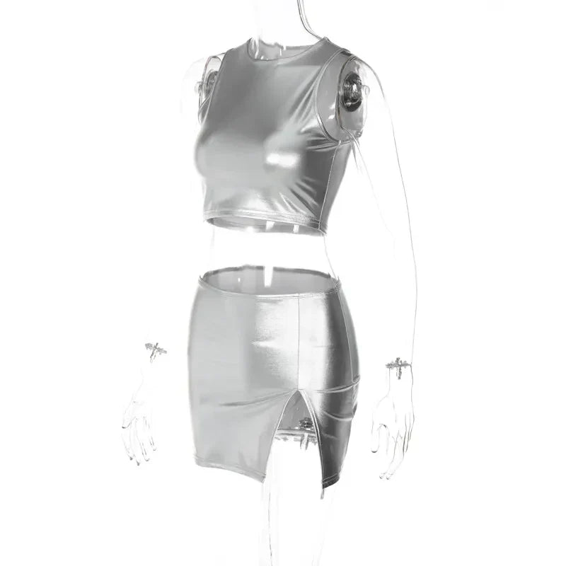Dam Klänning Axelfri O-hals Spandex Polyester 6