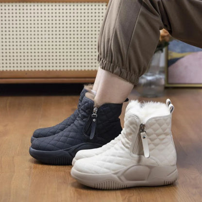 Kvinnors Snöstövlar Med Dragkedja Tjock Sula Syntetisk Textil 2