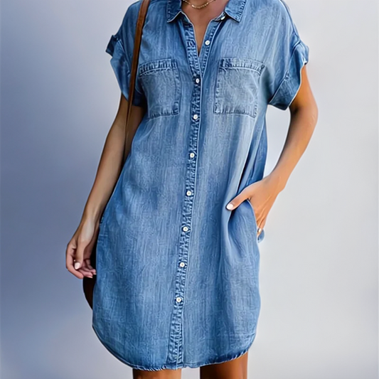 Dam Jeans Med Hög Midja Klassisk Bomull 1