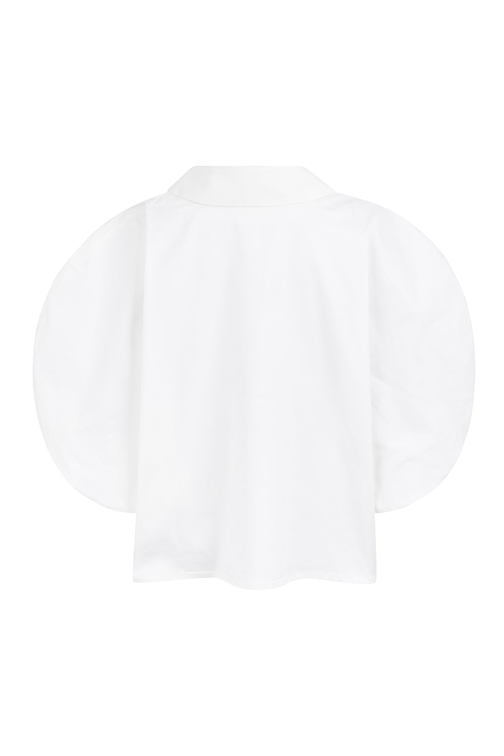 Dam Skjorta Romantisk Krage Bomull Minimalistisk Design-6