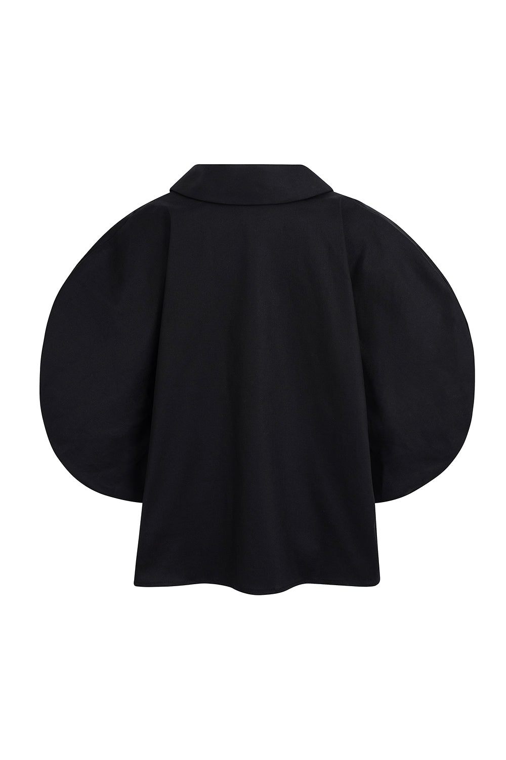 Dam Skjorta Minimalistisk med Romantisk Krage i Bomull-5