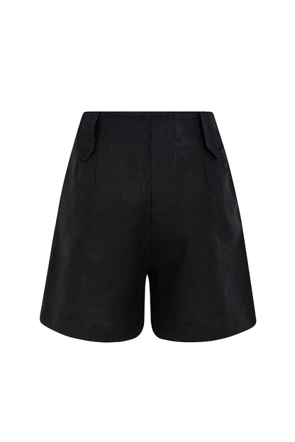 Dam Mini Shorts Hög Midja Lätt Linne-3