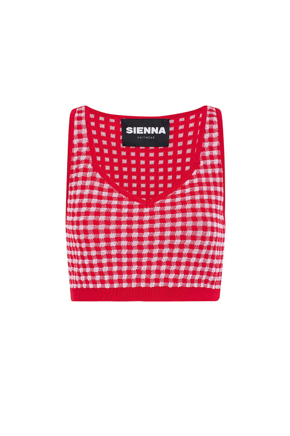 Festtoppar Dam Vichy Mönster 100% Bomull-5