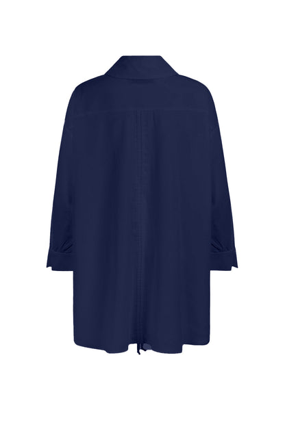 Vit Skjorta Dam Unik Design Bomull 95%-3