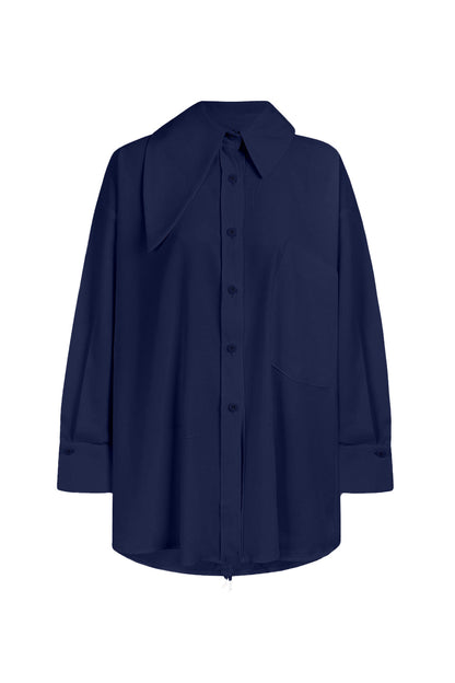 Vit Skjorta Dam Unik Design Bomull 95%-1