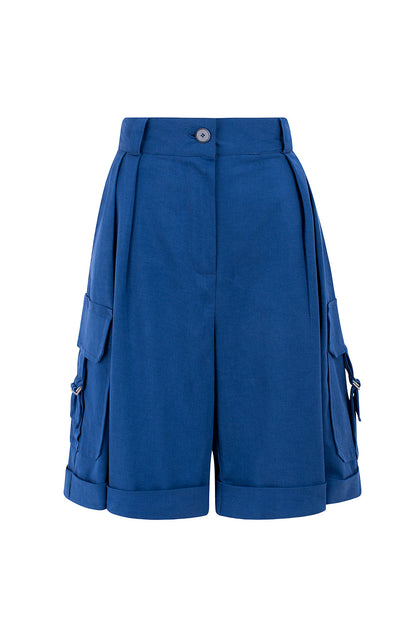 Herr Shorts Militärinspirerade Lyocell och Bomull-4