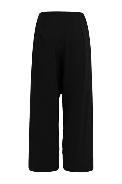 Herrbyxor med Bred Ben och Veckad Design i Viskos och Polyester – Stiliga och Bekväma för Vardagsbruk 4