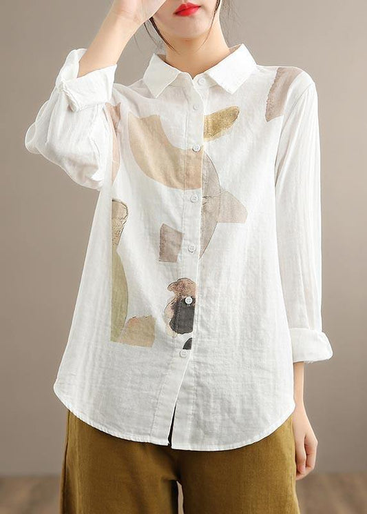 Dam Vintage Ärmlös Blus i 100% Bomull-1