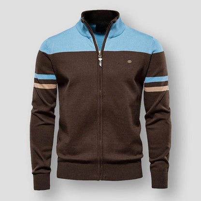 Damjacka Retro Randig Bomberjacka Syntetfiber-1