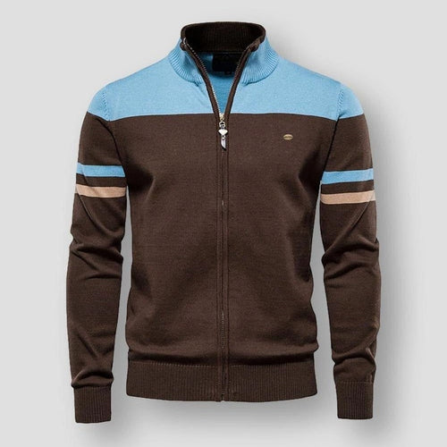 Damjacka Retro Randig Bomberjacka Syntetfiber-1