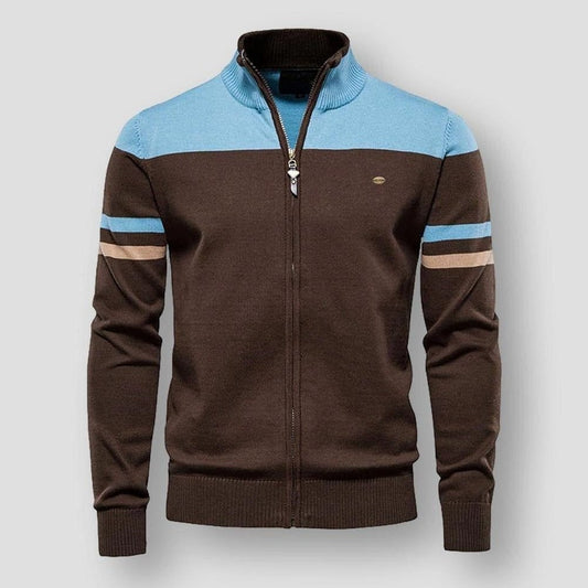 Damjacka Retro Randig Bomberjacka Syntetfiber-1