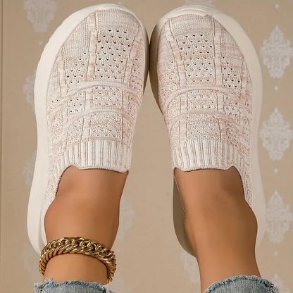 Kvinnors Sneakers Andningsbara Ortopediska Träningsskor Textil EVA-3