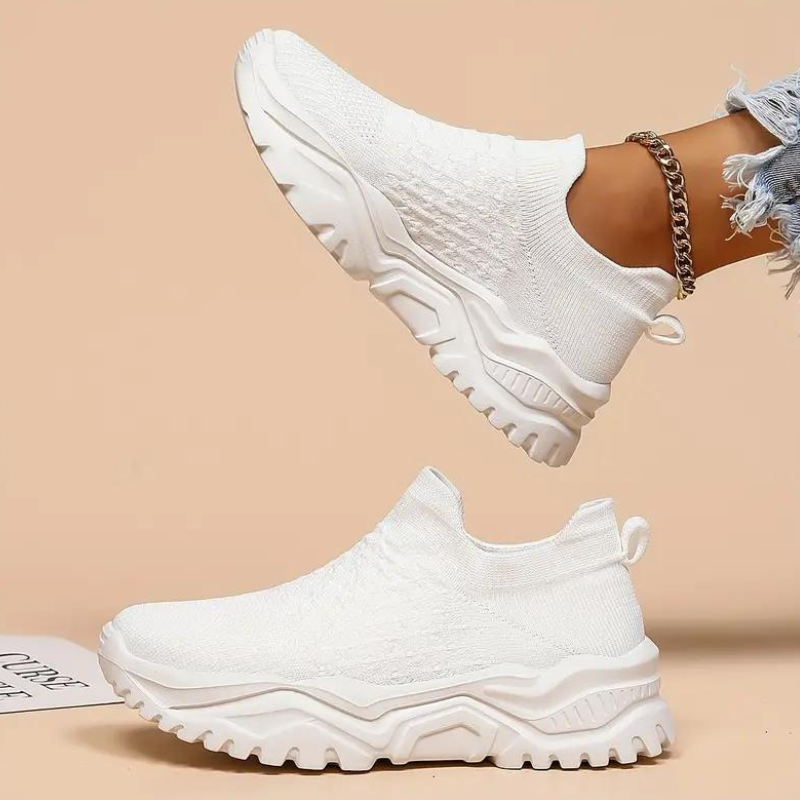 Herr Sneakers Slip-On Mjuk Textil Komfort 2