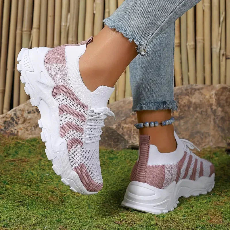 Dam Sneakers Sportig Mesh Design Polyester-2