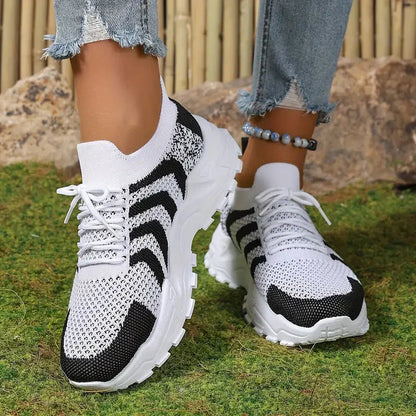 Dam Sneakers Sportig Mesh Design Polyester-4