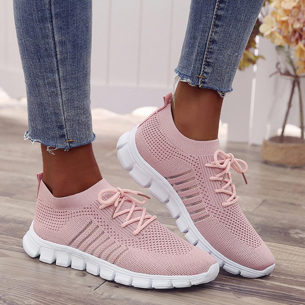 Dam Sneakers Ortopediska Sportskor Nätmaterial med Gel-Sula-1