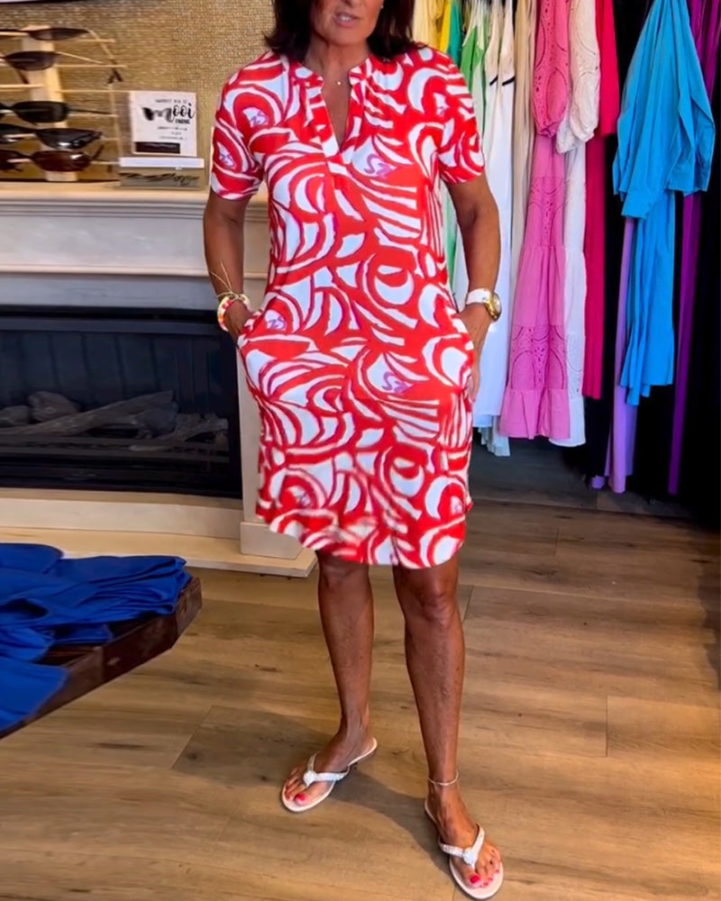 Variant image for Kort Klänning Dam Elegant Lätt Material-1