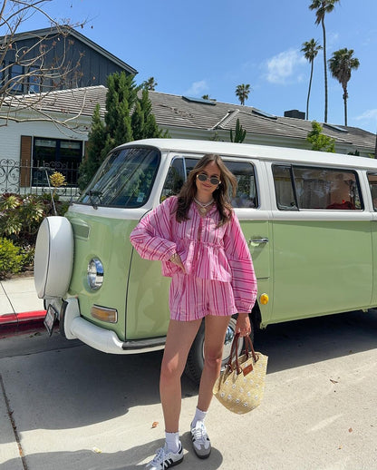 Variant image for Herr Skjorta och Shorts Set Bomull Polyester-5