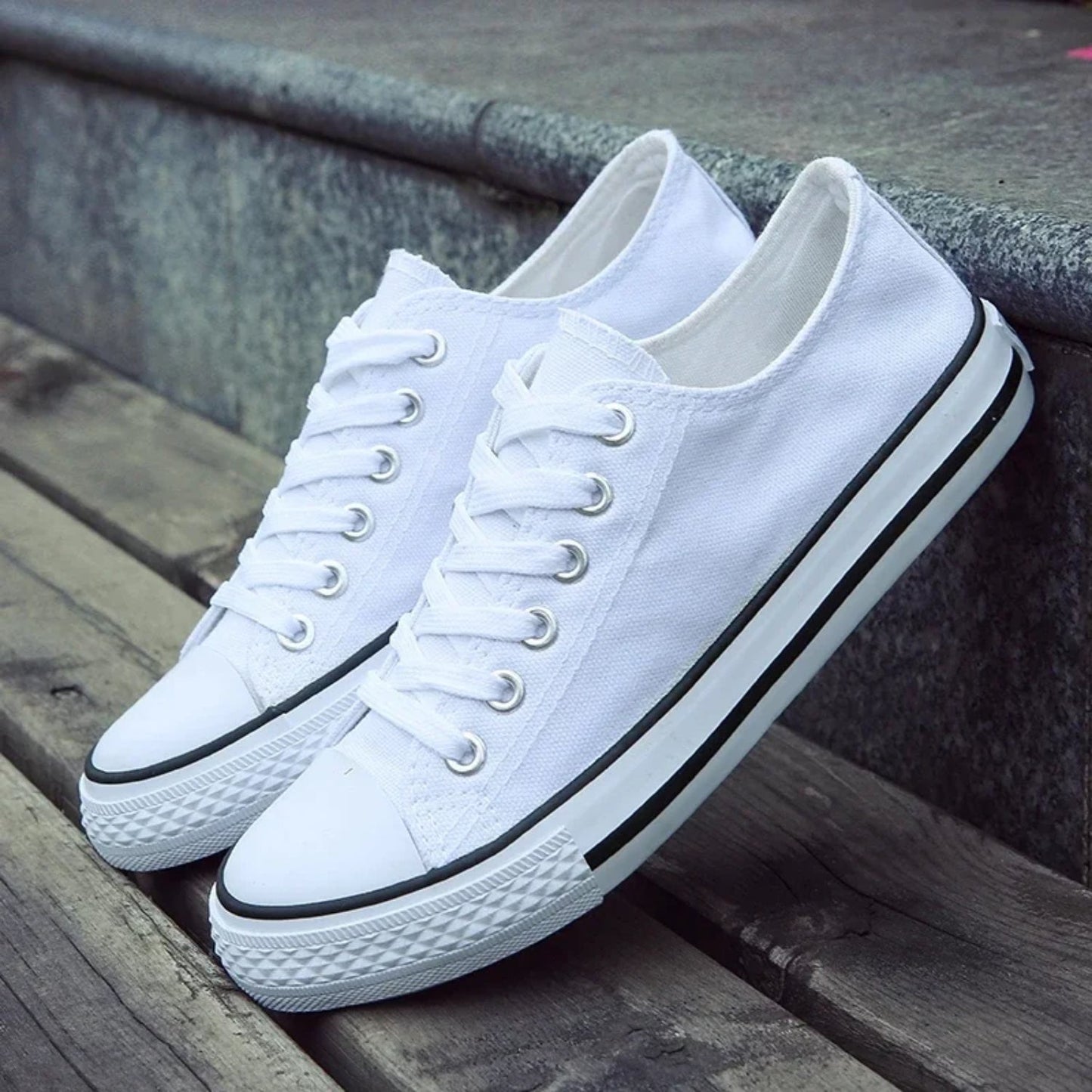 Variant image for Unisex Sneakers Två Toner Låg Axel Högkvalitetsläder-46