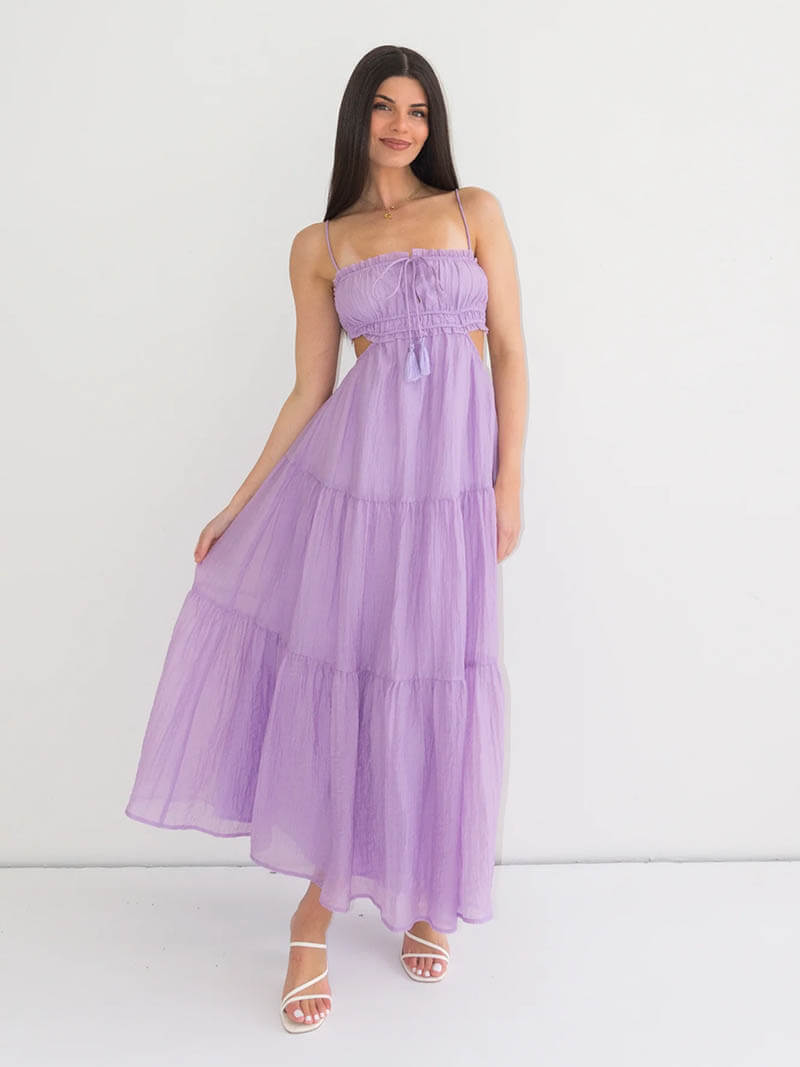Dam Klänning Tidlös Elegans Polyester Fina Dam Klänningar 9