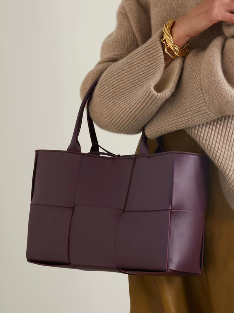 Variant image for Dam Handväska Stor Kryssruta Högkvalitativt Tyg-1