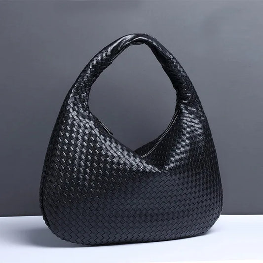 Dam Axelväska Flätad Design Hållbart Material 1