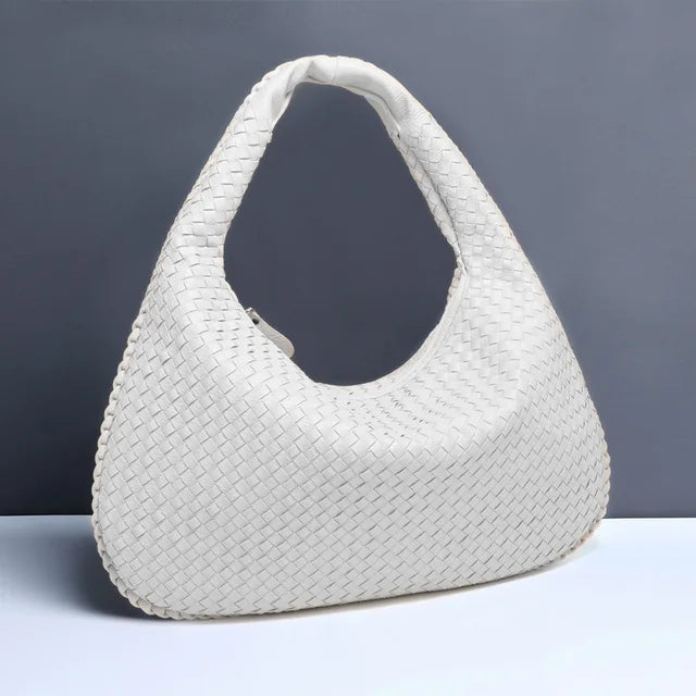 Dam Axelväska Flätad Design Hållbart Material 9