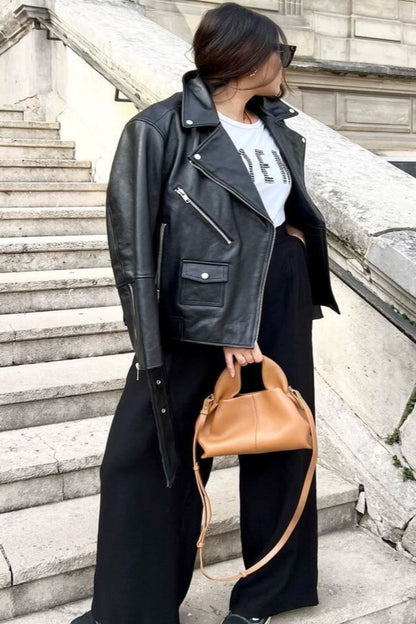 Kvinnors Läderhandväska Modern Stil Multifunktionell-4