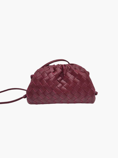 Variant image for Dam Axelväska Vävd Läder Axelremsväska Skinn för Eleganta Tillfällen-4