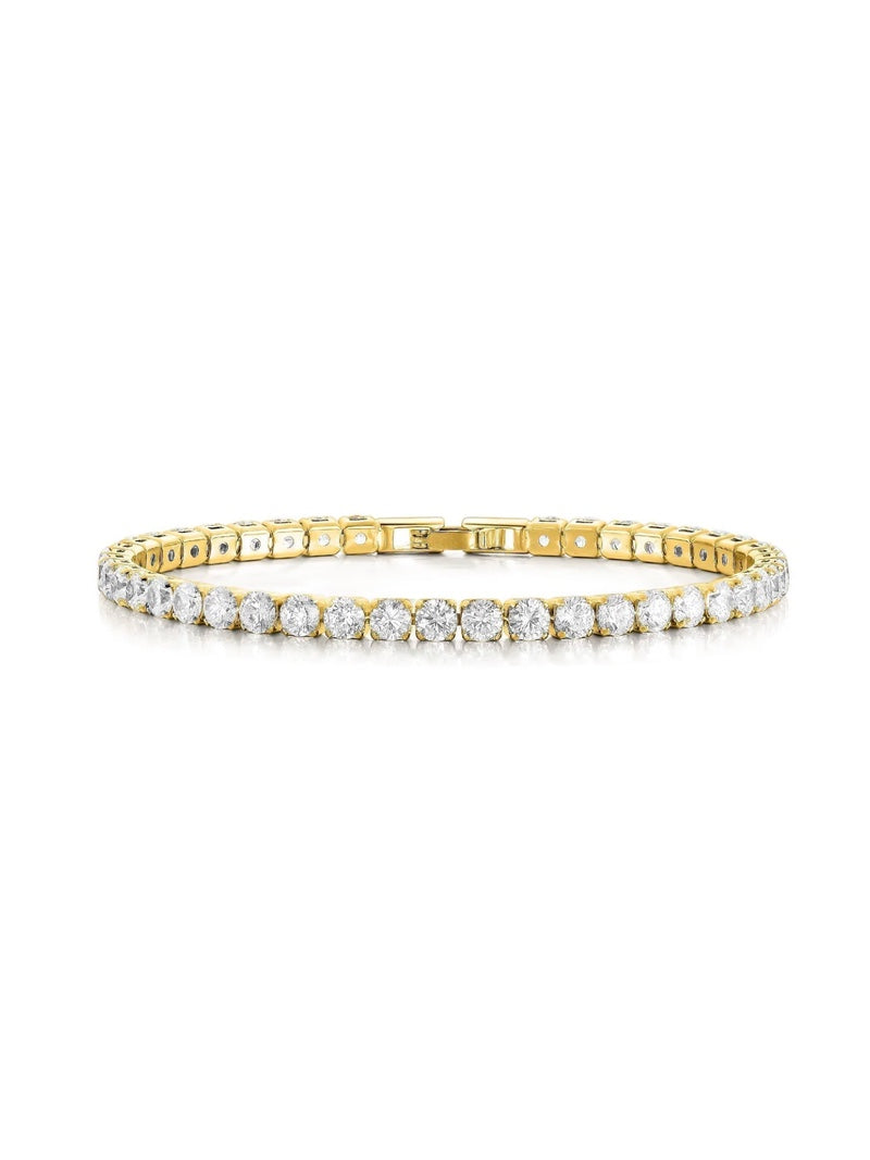 Tennisarmband Elegant Rostfritt Stål Justerbar Längd-1