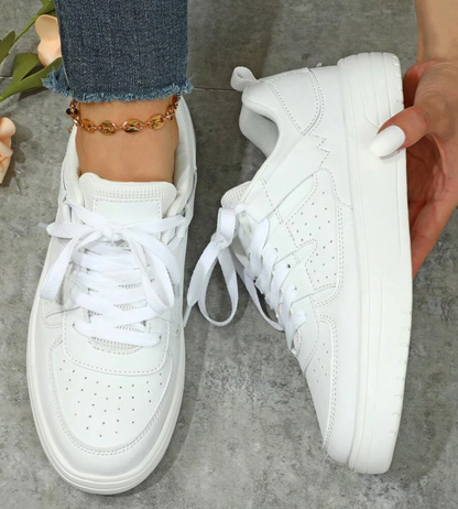 Kvinnors Chunky Sneakers Sportig Textil Sula-5