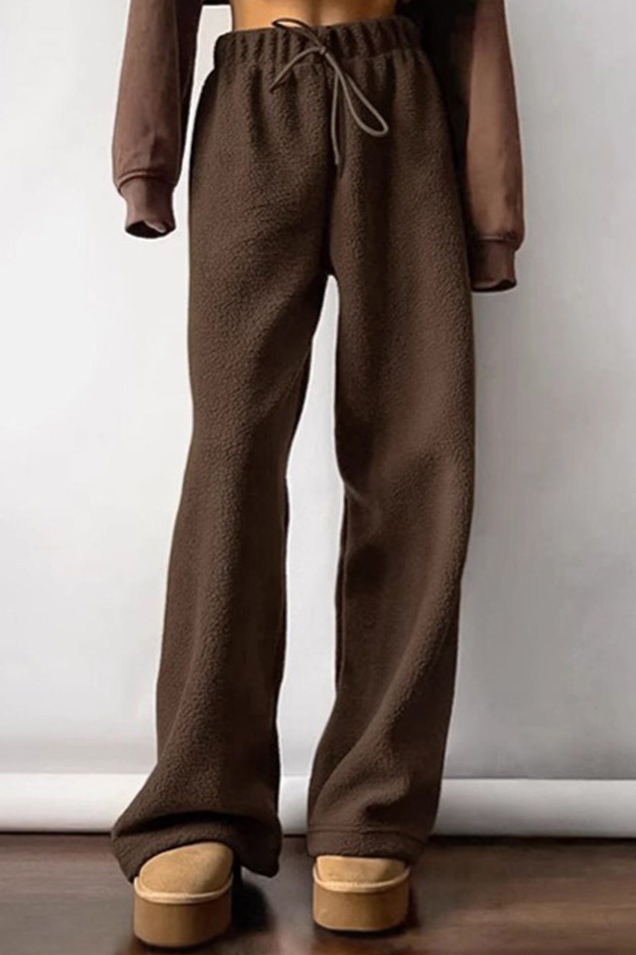 Variant image for Fleecebyxor Dam Elastiskt Midjeband Mjukt Fleece Material-7