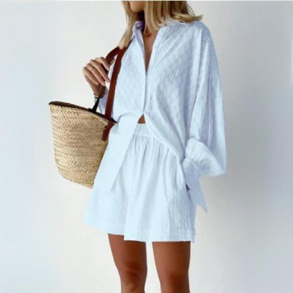 Variant image for Tvådelat Set Dam Lätt Passform Bomull Polyester-29