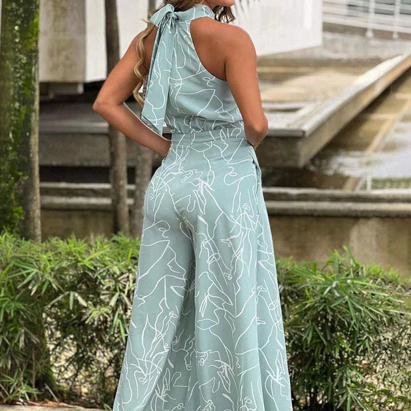 Dam Jumpsuit med Tryck i Mjuk och Lätt Tyg – Bekväm Passform för Vardag och Fest, Finns i Storlekar S-3XL 2