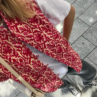 Dam Väst Blommig Design Skräddarsydd Polyester-4