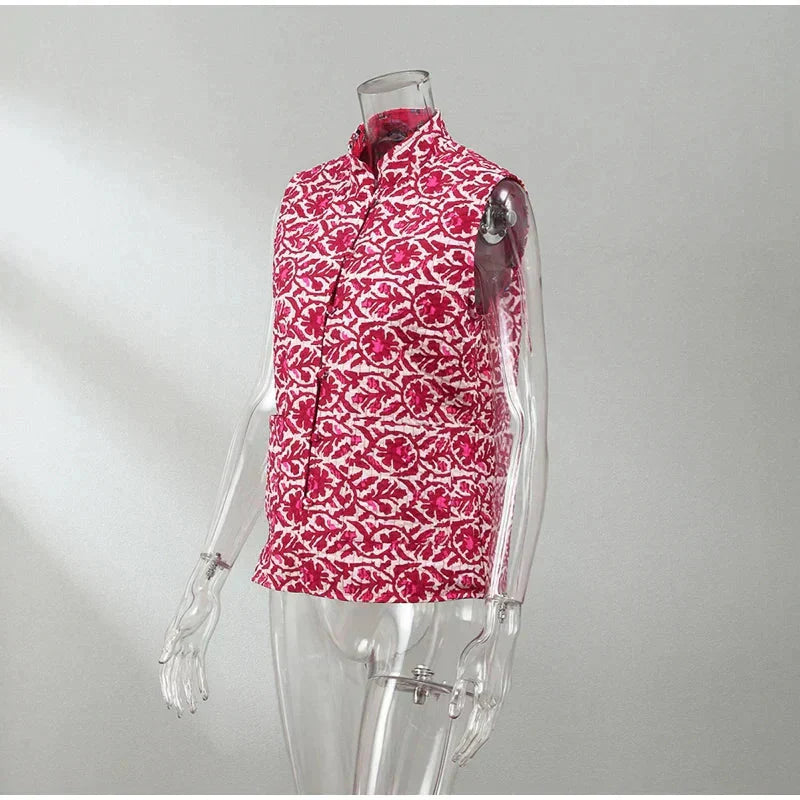 Dam Väst Blommig Design Skräddarsydd Polyester-5