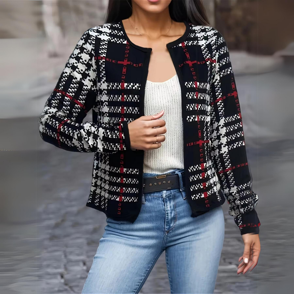 Dam Kappa Höstjacka Högkvalitativt Material Elegant Design 1