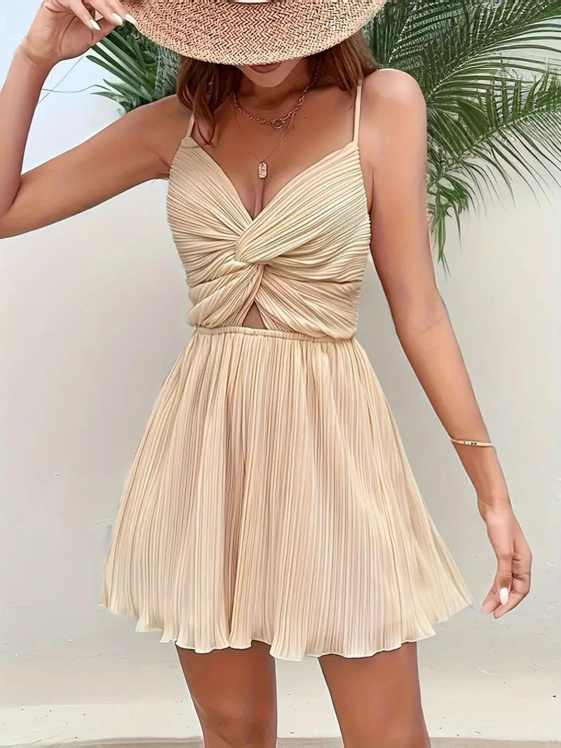 Dam Jumpsuit Ärmlös Av Polyester För Sommarens Utflykter-3