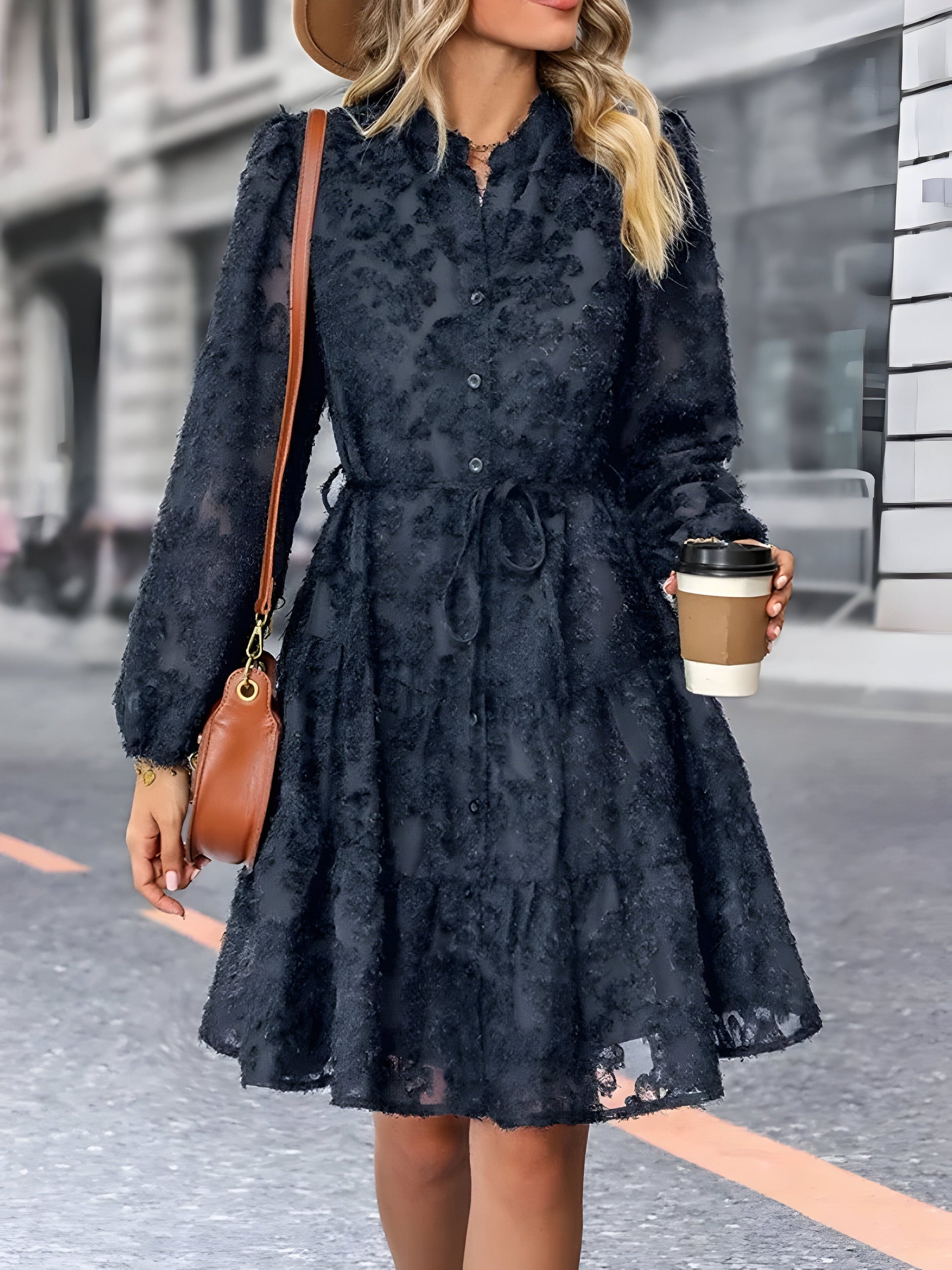 Variant image for Damklänning Romantisk Stil Luftigt Material Fina Dam Klänningar-5