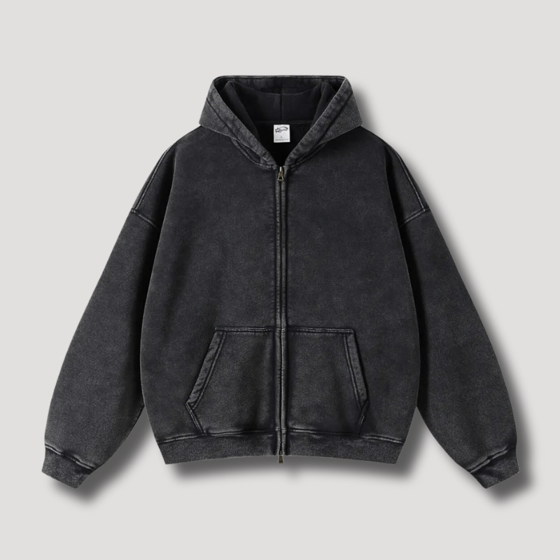 Herr Huvjacka Överdimensionerad Retro Polyester-1